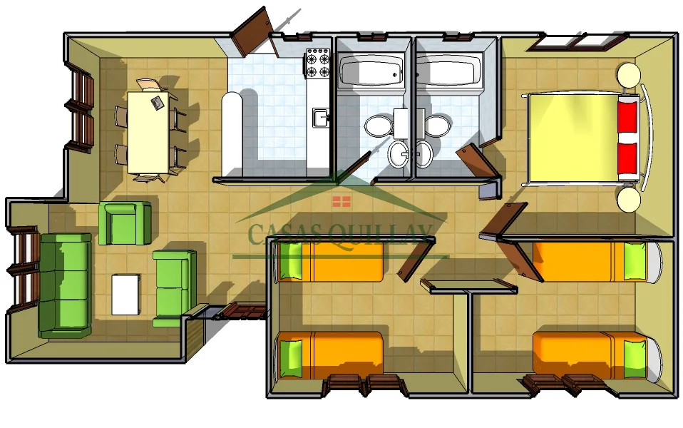 Modelos Casas Prefabricadas Metalcon.Casas llave en mano, Santiago